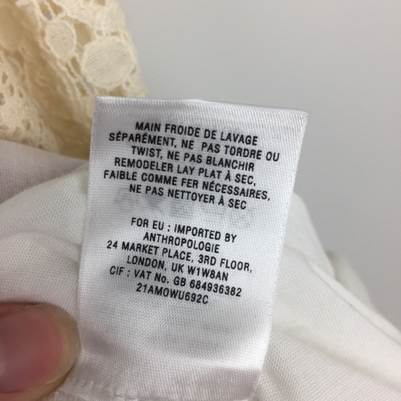 Anthropologie Deletta Boho Crochet-Like Tank Top L - Picture 5 of 7